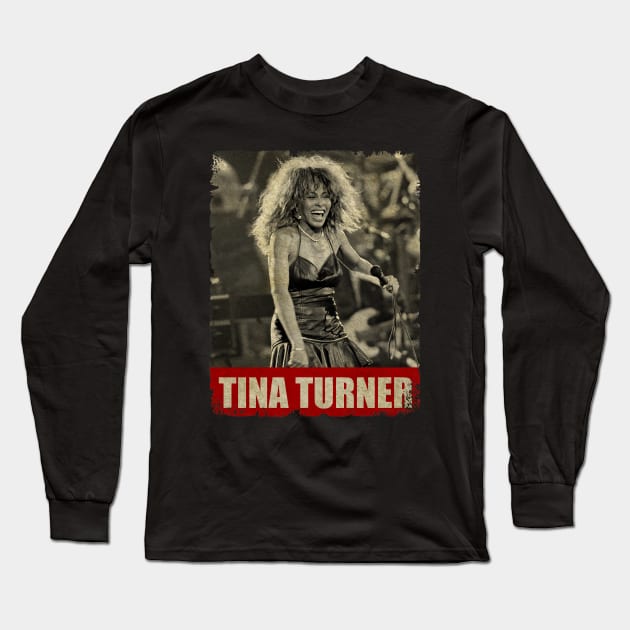 Tina Turner - NEW RETRO STYLE Long Sleeve T-Shirt by FREEDOM FIGHTER PROD